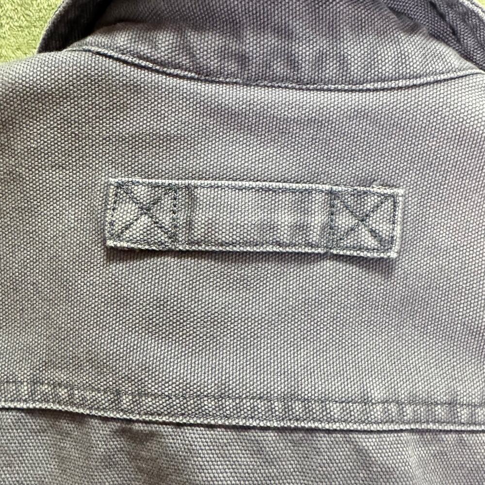Duluth Trading Fleece Lined Canvas Shirt Jacket Shacket Love Heart Workwear M - Picture 10 of 16